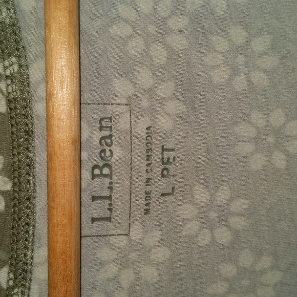 LLBean Size L Pet Sleeveless One Piece Floral Print Dress - Picture 3 of 11